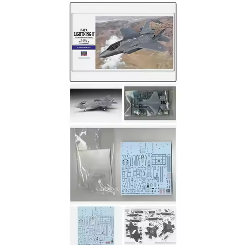 Hasegawa 01572 1:72 Scale US F35 F-35A Lightning II Fighter Jet Attack Aircraft Plastic Model Buildi