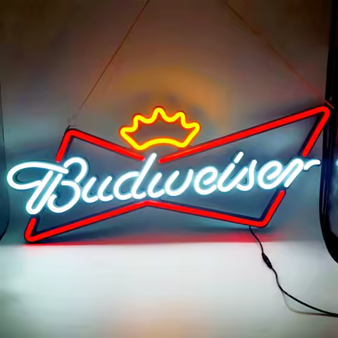 LED Neon Budweise Light Sign 30 Inch Customizable Beer Bar Coffee Store Man Cave Decor Business Ligh