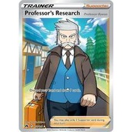 Pokemon TCG Card Professor's Research (Professor Rowan) SS Crown Zenith 150/159 Full Art Ultra Rare