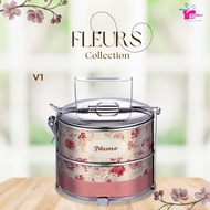 10CM 2 TIER TIFFIN / MANGKUK TINGKAT /FREE RIBBON/FREE WORDING/ PROMO