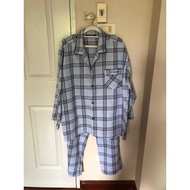 Pajamas (Male) size L Blue Plaid Brand U.P renoma