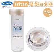 [KOMAX] Made in Korea Tritan Double Drinking Saliva Bottle 550ml-Polar Bear Korean Water Bottle Trit