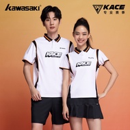 Kawasaki 2025 New Professional Polo-T-shirt Badminton Sports T-shirt Women's Sweat-wicking Quick Dry