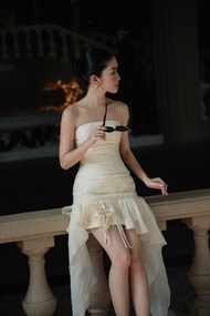 Set 2 món áo quây phối chân váy xếp tầng thời trang thiết kế K Closet S2049