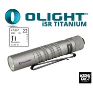 Olight i5R EOS Ti @ Titanium - Rechargeable Version  - Tail-Switch EDC FLASHLIGHT -READY STOCK