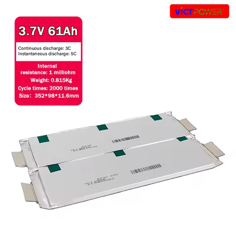 Victpower E61 3.7V 61Ah Lithium Ion NMC Lithium Polymer Pouch Cell Rechargeable Battery E63A E66A 60