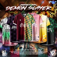 DJ Sport Jersey Demon Slayer Jersey Anime NFL Budak & Dewasa Unisex T-Shirt / Size: 6-10XL / Baju Je