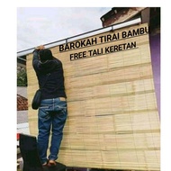 PROMO tirai bambu gulung luar rumah / others / tirai bambu outdoor indor / kere wide bambu gulung /