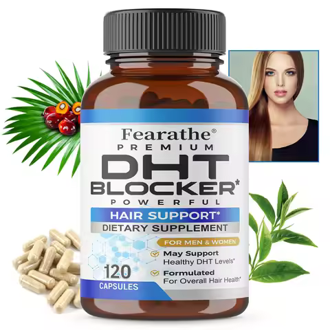 DHT Blocker, Powerful Saw Palmetto and Biotin Hair Growth Supplement, Promotes Hair Growth, Strength