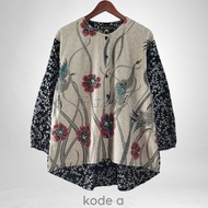 Hameeda #2 blouse batik kombinasi