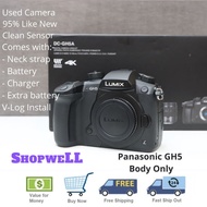 Used Panasonic GH5 Lumix Mirrorless Micro Four Thirds Digital Camera Body