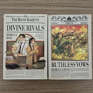 Preloved Novel Divine Rivals + Ruthless Vows Set - Rebecca ROSS + Bonus