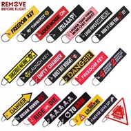 1pcs Aviation Keychain Double Sided Embroidered Car Backpack Accessories Chain