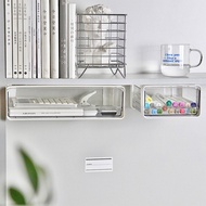 Under Desk Drawer Storage Box Desk Invisible Drawer Under Desk Perforation-Free Organizing Box Offic
