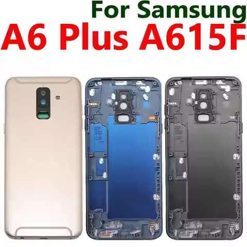 Back Battery Cover Glass Housing For Samsung Galaxy A6 Plus A605F Glass Door Back Battery Back Cover