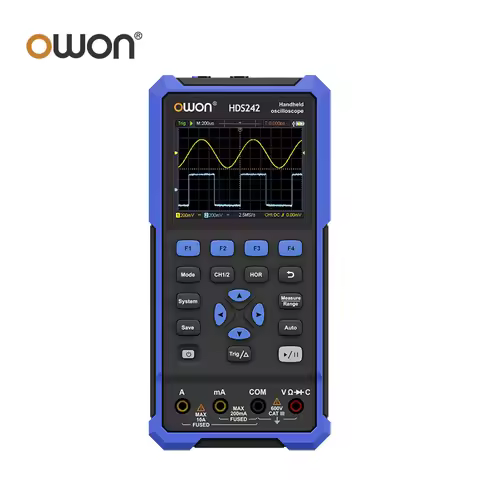 OWON HDS2202S HDS200 Series Handheld Digital Oscilloscope 200MHz 1GS/s 3 In 1 2Channels Osciloscopio