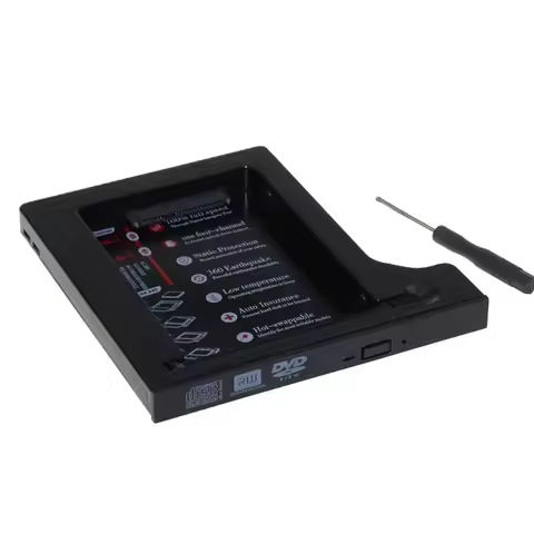 Hot Sale Hard Drive 1TB 2nd HDD Caddy SATA 3.0 SSD Hard Flash Drive Enclosure Case For Notebook CD R