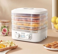 其他品牌 - 【**白色5層**】英規插頭 食物風乾機 家用乾果機 合乾果,蔬餸,花茶,藥材,肉脯,寵物零食 360°循環受熱