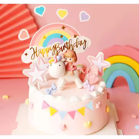 Magical Unicorn Cake S Unicorn Birthday Rainbow Cake Topper Unicorn Party Favors Rainbow Birthday Ca