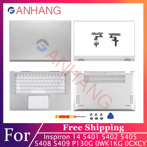 NEW For Inspiron 14 5401 5402 5405 5408 5409 P130G LCD Back Cover/Front Bezel/Palmrest Top Lid Botto