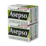 แพ็ค 4 ก้อน Asepso สบู่อาเซปโซ ขนาด 70/80 กรัม