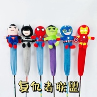 Cute Cartoon Doll Accessories Avengers Iron Man Spiderman Badminton Racket Tennis Racket Handle Protective Case diy