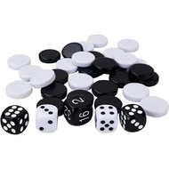 Andux Chess Backgammon Plastic Pieces Only Pawns Chess Pieces SLQQZ-02 (Backgammon Pieces)