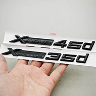 3D ABS Black Logo XDrive 30d 35d 40d 45d 50d 55d Emblem Car Trunk Fender Side Badge StickerFor BMW X