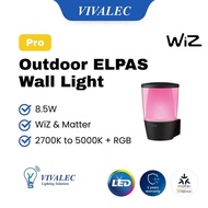Philips WiZ Elpas 8.5W Smart LED Outdoor Wall Light | IP65