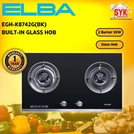 SYK Elba EGH-K8742G(BK) Double Burner Built In Hob Stove Kitchen Appliances Cooker Hob Stove Gas Dapur