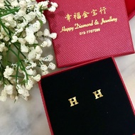 916 Emas Anting-anting Huruf Subang Huruf/ 916 gold alphabet earrings/ 916 黄金字母耳环