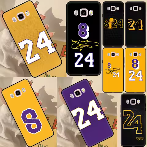 Signature Basketball Jersey 24&8 Case For Samsung Galaxy J8 2018 A3 A5 J1 2016 J3 J5 J7 2017 A6 A7 A