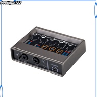 BOU Q-16 Professional Recording Sound Card Dsp Reverberation K Singing Sound Card Delay Free Monitoring Dsp Effect