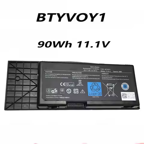 BTYVOY1 7XC9N C0C5M 05WP5W 90Wh 11.1V Laptop Battery For Dell Alienware M17x R3 R4 0C0C5M 5WP5W318-0