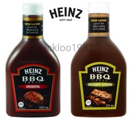 HEINZ original BBQ sauce sos BBQ 570g / hickory smoke BBQ sauce sos BBQ 580g