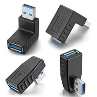 昇星好物 - 左彎 USB 3.0 公對母轉接頭 USB公母 L型彎頭 直角轉接頭 90度轉接頭延長頭