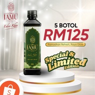 5 Botol TheJamu | 500ml Minuman Jus Botanical Dengan Bahan Semulajadi