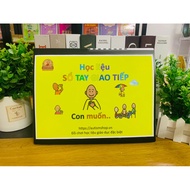 [Autismshop] Communication notebook learning materials with 18 pecs topics help children express lan