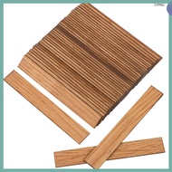 40 Pcs Brown Decor House Mini Floor Tiles for Dollhouse 10.00X1.50X0.18CM Light  shaoyiping