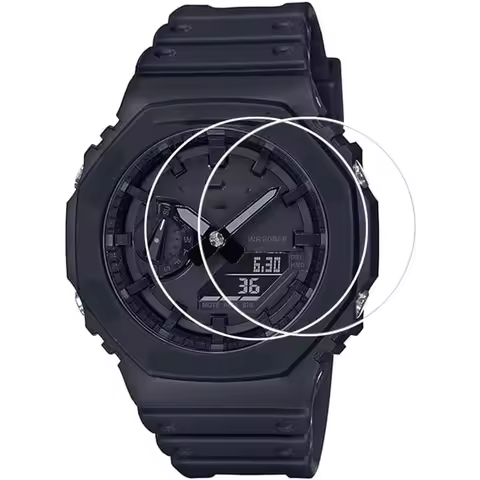 Watch Screen Protectors for Casio GA2100/GM2100/GM-B2100 Sport Watch Clear Anti-Scratch Soft HD Film