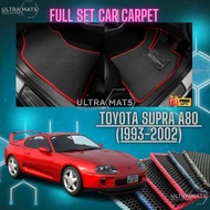TOYOTA SUPRA A80 (1993-2002)CAR MAT CAR FLOORMAT KARPET KERETA ULTRAMAT