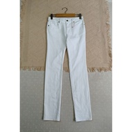 Gusize 64 cm. cotton Jeans White Waist 24-25 Hips 32 To 34 Length 38.5 Inches