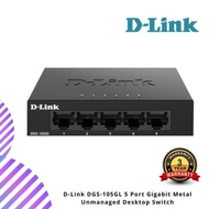 D-Link DGS-105GL 5 Port Gigabit Metal Unmanaged Desktop Switch