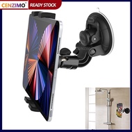CENZIMO Tablet Holder Car Mount for Apple iPad Samsung Galaxy Tab All 6"-13" Tablets Cars Air Vent with Dashboard Windshield Strong Suction Cup Mount 360° Rotation Adjustable