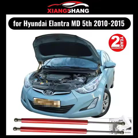 for Hyundai Elantra md 2010-2014 Front Bonnet Hood Modify Gas Struts Carbon Fiber Spring Damper Lift