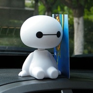 Baymax Car Dashboard Decoration Shaking Head Toy Car