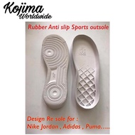 Sports outsole M3429 white rubber quality Anti slip outsole Tapak Kasut Nike getah jahit tepi