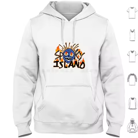 Spooky Hoodie Cotton Long Sleeve Spooky Island Hallowen