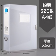 Transparent Transparent File Box Office Folder Storage Box Thickened Plastic File Box a4 File Box Pe