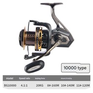 BG-1000 Mavllos 5.2: รอกหมุน1ลูกพร้อมเบรค20กก. และราวโลหะกันสนิมสำหรับตกปลาทะเลน้ำลึกเหมาะสำหรับการต